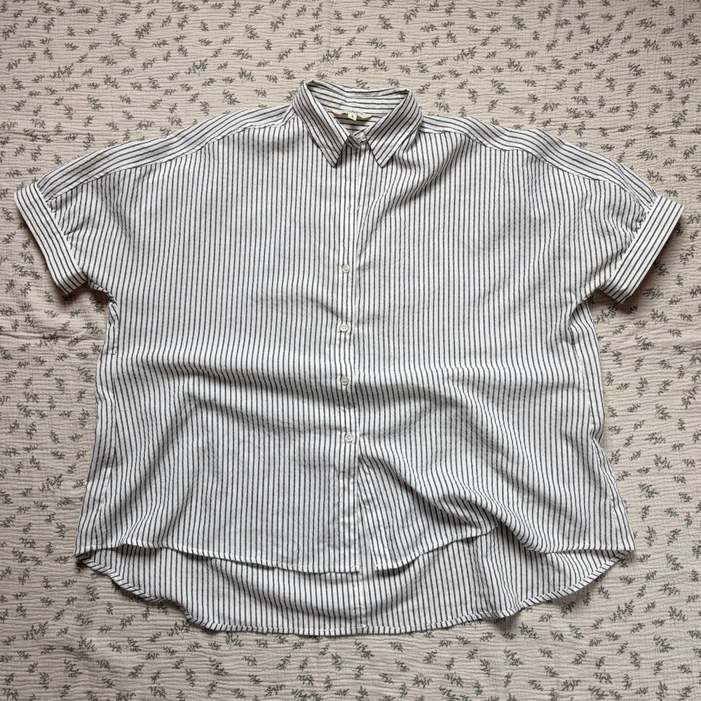 Striped Button-Down Shirt